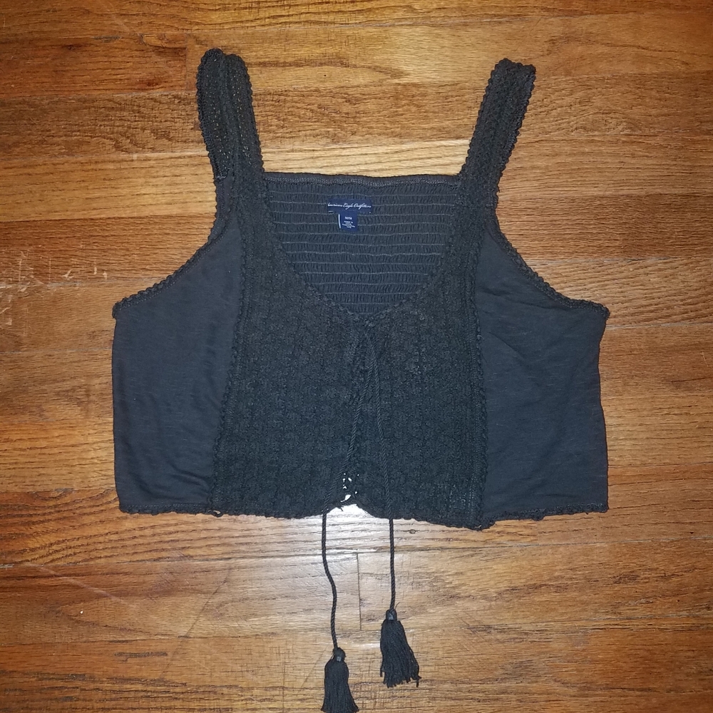 Grey Crop Top